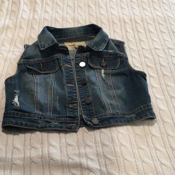 YMI Other - Distressed jean vest
